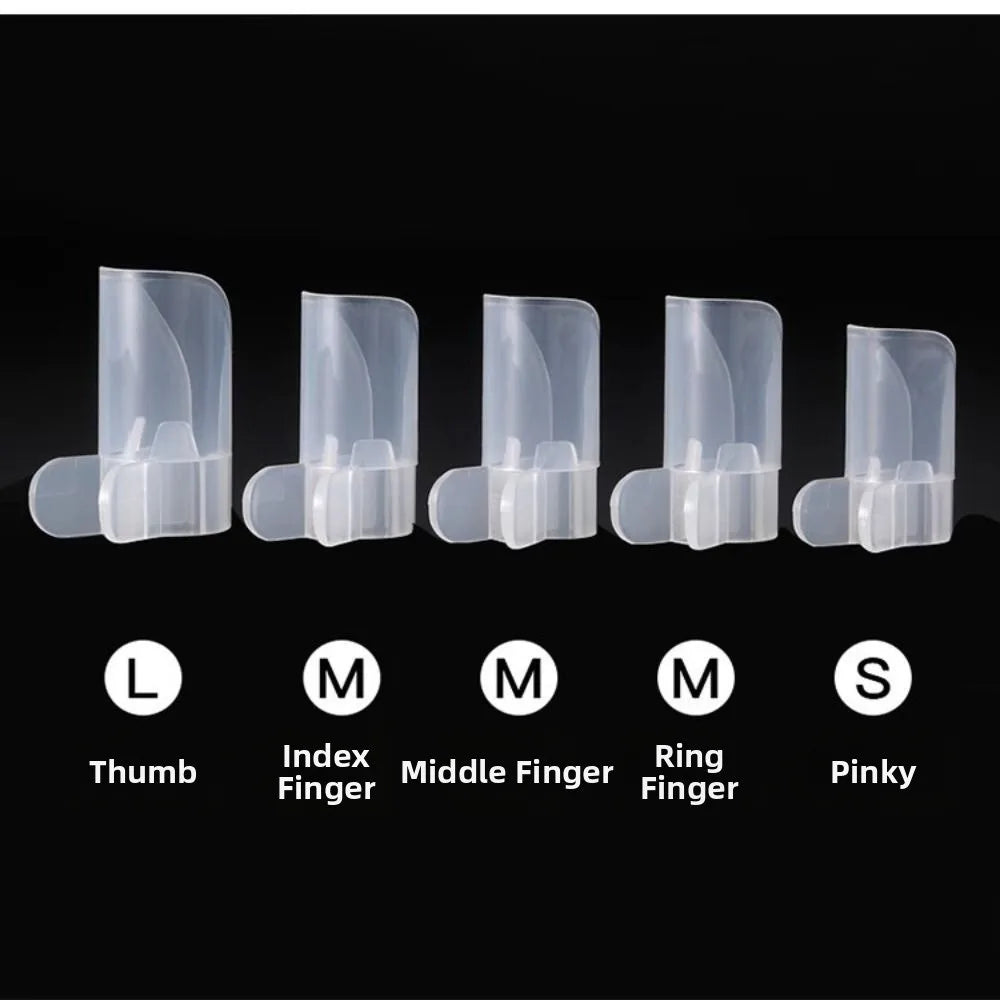 Transparent Nail Protective Cover Reusable Detachable Care Tools Zpaxo