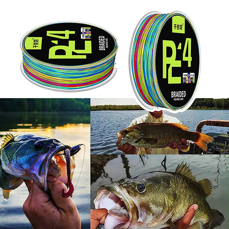 100M 4-Strand PE Braided Fishing Line – Salt & Freshwater