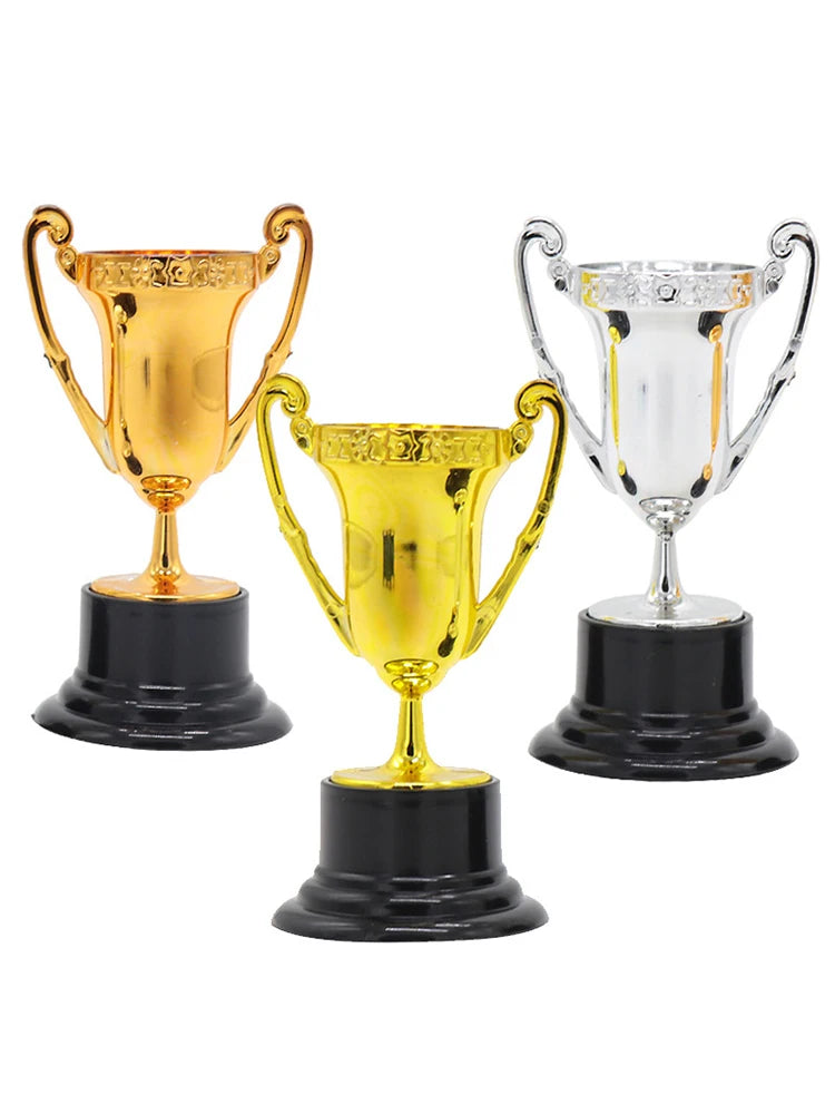 Student Sports Competitions Award Trophy Gold Cups Plastic Mini Zpaxo