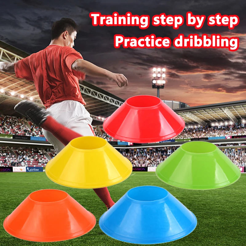 10-Pack Mini Soccer Agility Marker Discs – Soft Training Cones