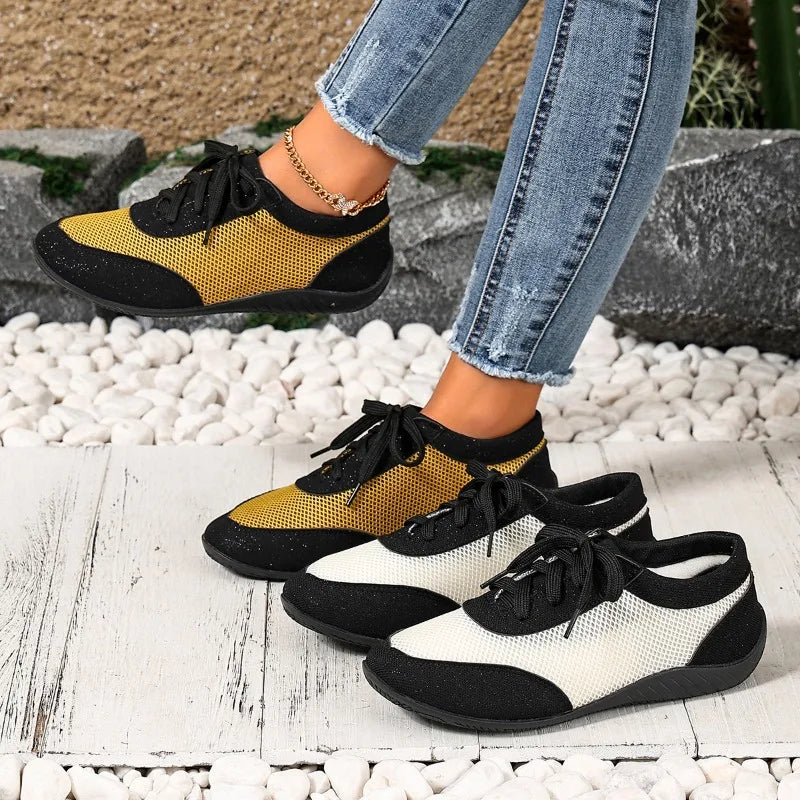 Spring Autumn Women's Mesh Fabric Breathable Single Shoes Women Zpaxo