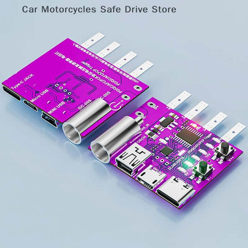 CMType-C PD3 1 Fast Charging Protocol 4-Wire Test Board Voltage Meter Zpaxo Default Title