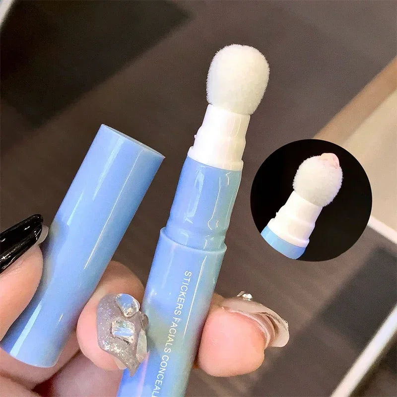 Sponge Head Concealer Pen Lasting Waterproof Moisturizing Liquid Foundation Coverage Pores Dark Circles Oil Control Concealer Zpaxo