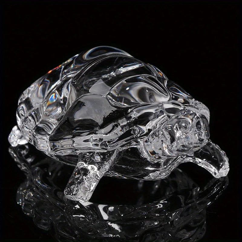 Crystal Turtle Ornament Mini Statue Lucky Suitable Home Office Desk