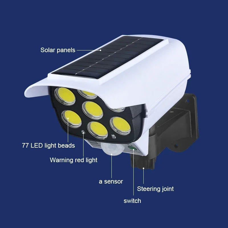 Solar Security Wall Lamp – 3 Modes, Motion Sensor & Remote
