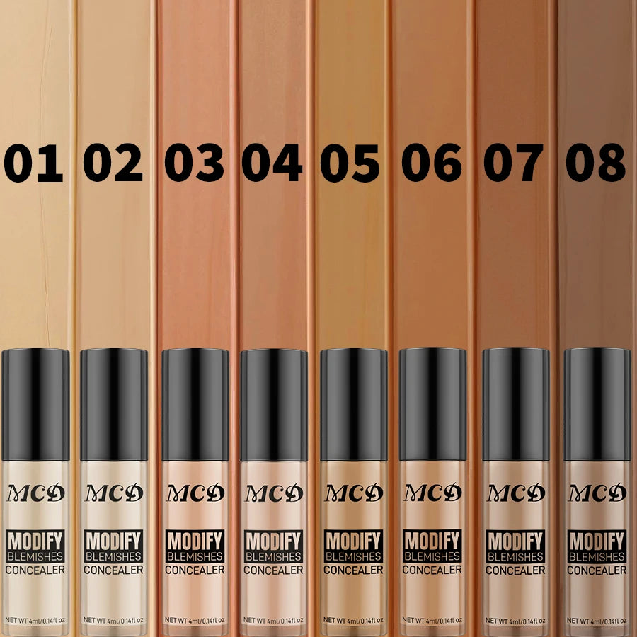 8 Colors Liquid Foundation Effective Concealer Waterproof Profession