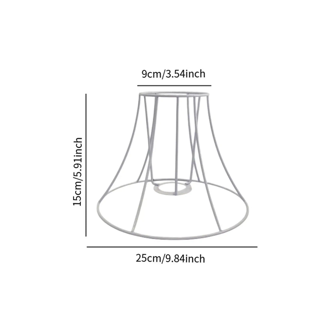 Lamp Cover Lamp Shade Frame Decor Easy Intallation Pendant Bracket Wire Lamp Zpaxo
