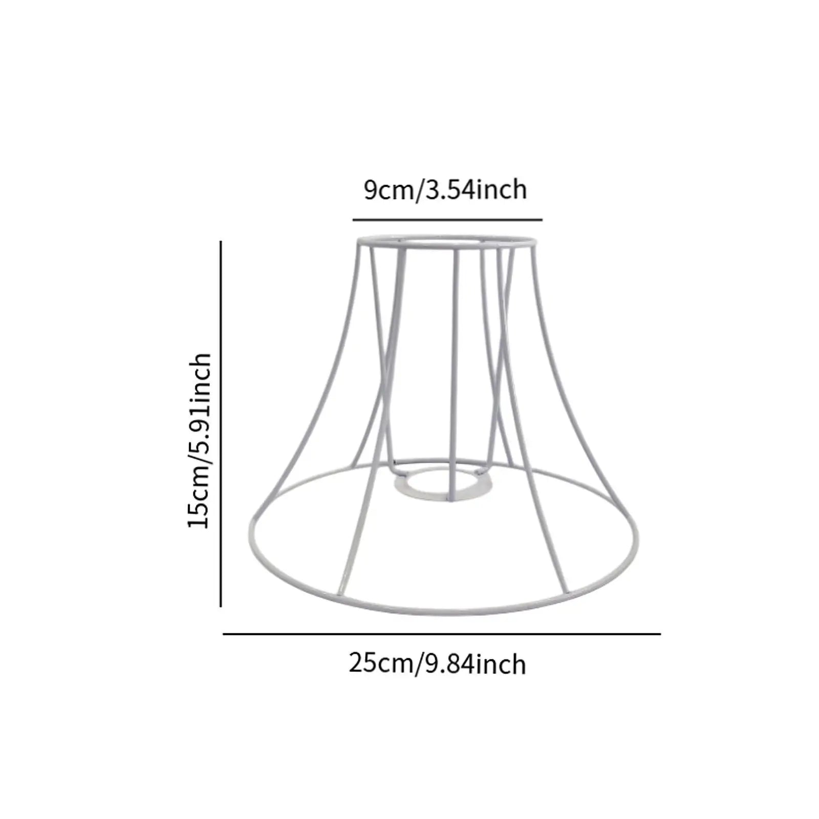 Lamp Cover Lamp Shade Frame Decor Easy Intallation Pendant Bracket Wire Lamp Zpaxo