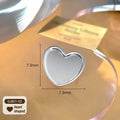 Mini Nail Art Palette Cute Footprint Design Stainless Steel Finger