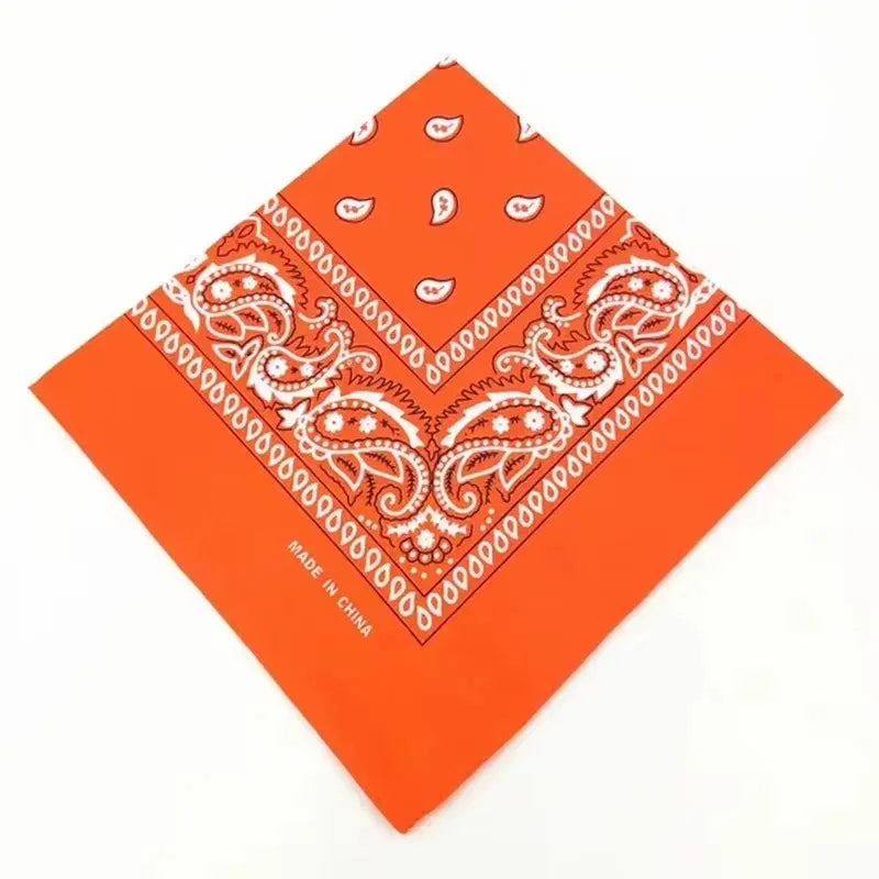 Paisley Bandana Head Wrap & Wrist Scarf | 20 Colors, Unisex