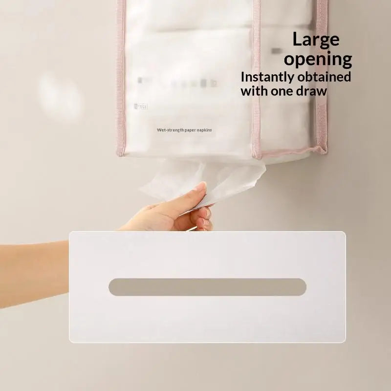 Wall Mounted Tissue Holder – Waterproof Hanging Storage Pouch