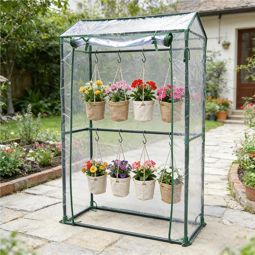Greenhouse Cover PVC Clear Breathable Foldable Waterproof Heavy Duty