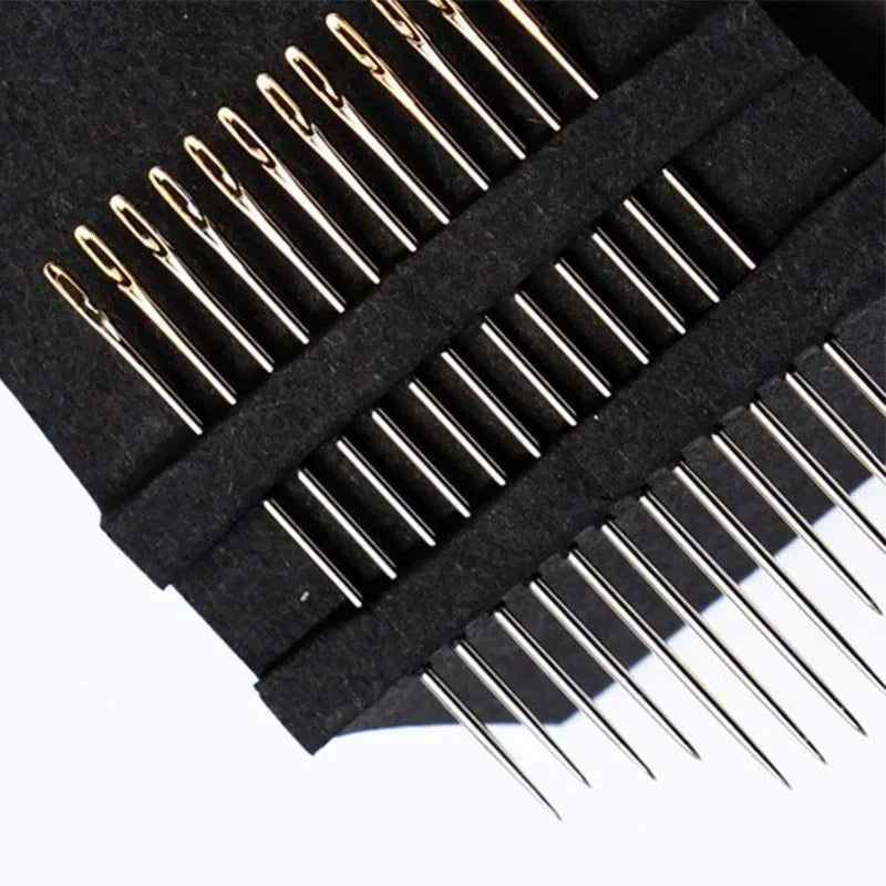 Self-Threading Sewing Needles Set – Stainless Steel Bodkin