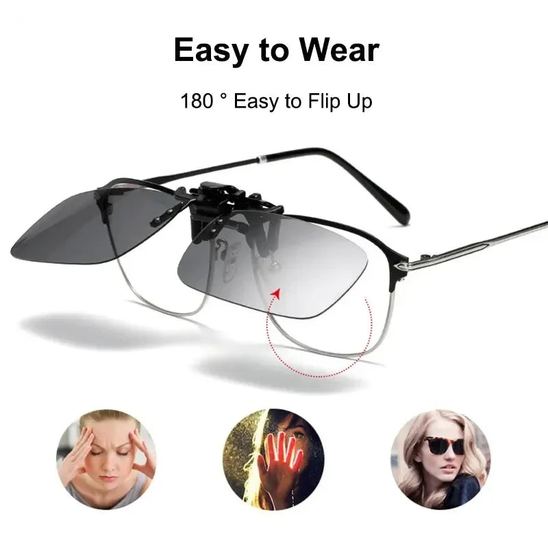 Polarized Clip-On Sunglasses UV400 – HD Driving & Outdoor Shades