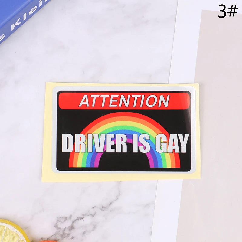 I Love Gay Porn Rainbow Car Stickers Creative LGBT Waterproof Truck Zpaxo 3