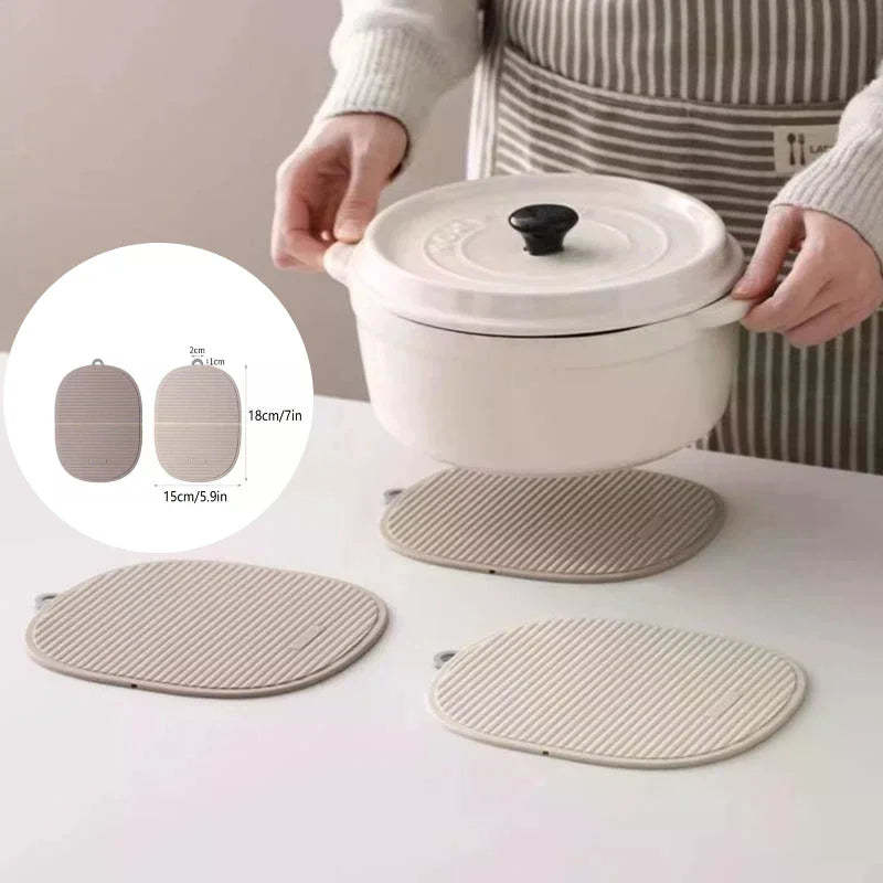 Silicone Trivet Mats Silicone Pot Holders For Hot Pots Pans Heat Resistant Counter Mats For Countertops Spoon Rest Coasters Zpaxo