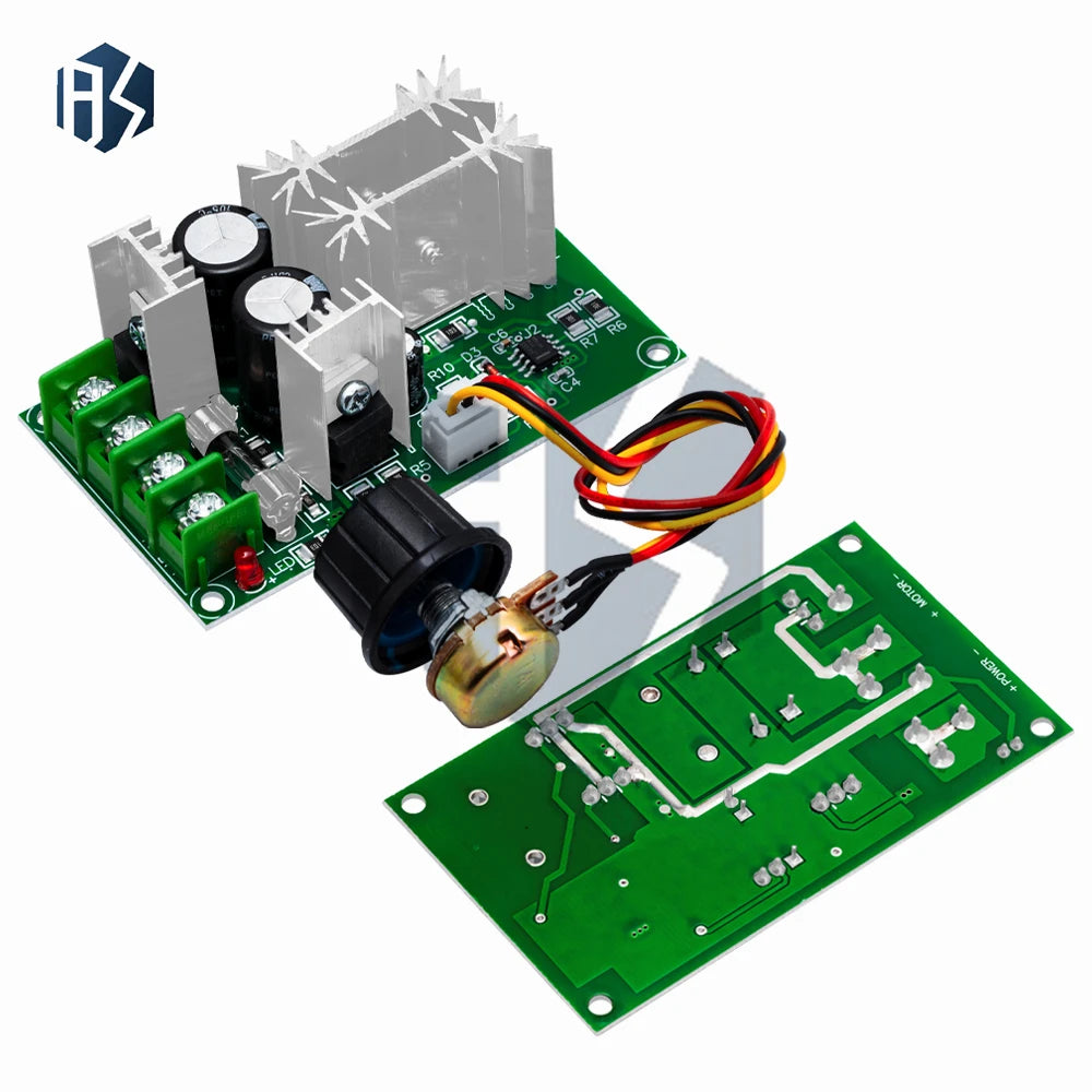 1PC DC 10–60V PWM Motor Speed Controller – 20A High Power Driver Module with Speed Regulator & Switch Zpaxo