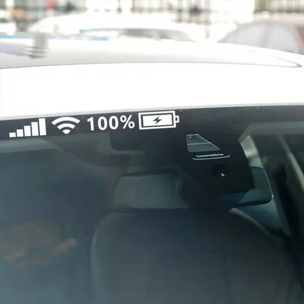 Personality Car Battery Light Sticker Luminous White 100 Wifi Level Zpaxo