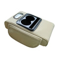 Elbow Support Car Arm Rest Cushion Cup Holder Side Storage Pockets Zpaxo Beige