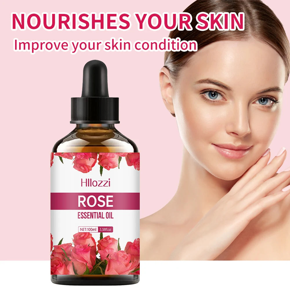 ROSE ESSENTIAL OIL High-quality Moisturizing Nourishing Massage Zpaxo