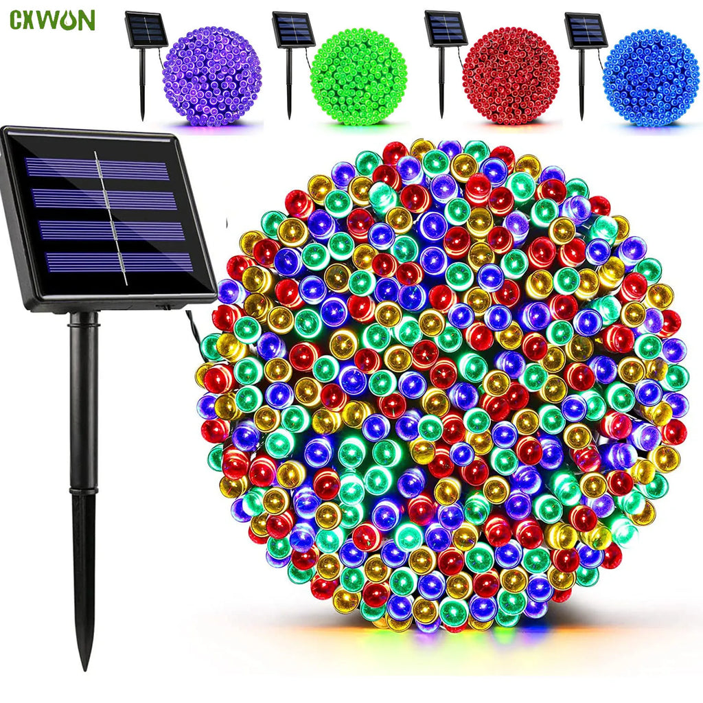 Outdoors Solar String Light 20M Fairy Lamp Waterproof Gardens Wedding Zpaxo