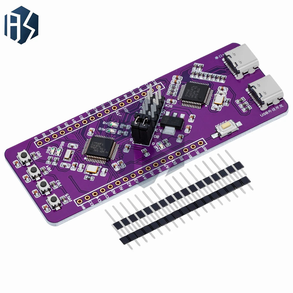 1PC ST-LINK V2 Downloader, Dual Type-C TTL Programmer for STM32F103C8T6 and for Arduino Debugging Zpaxo