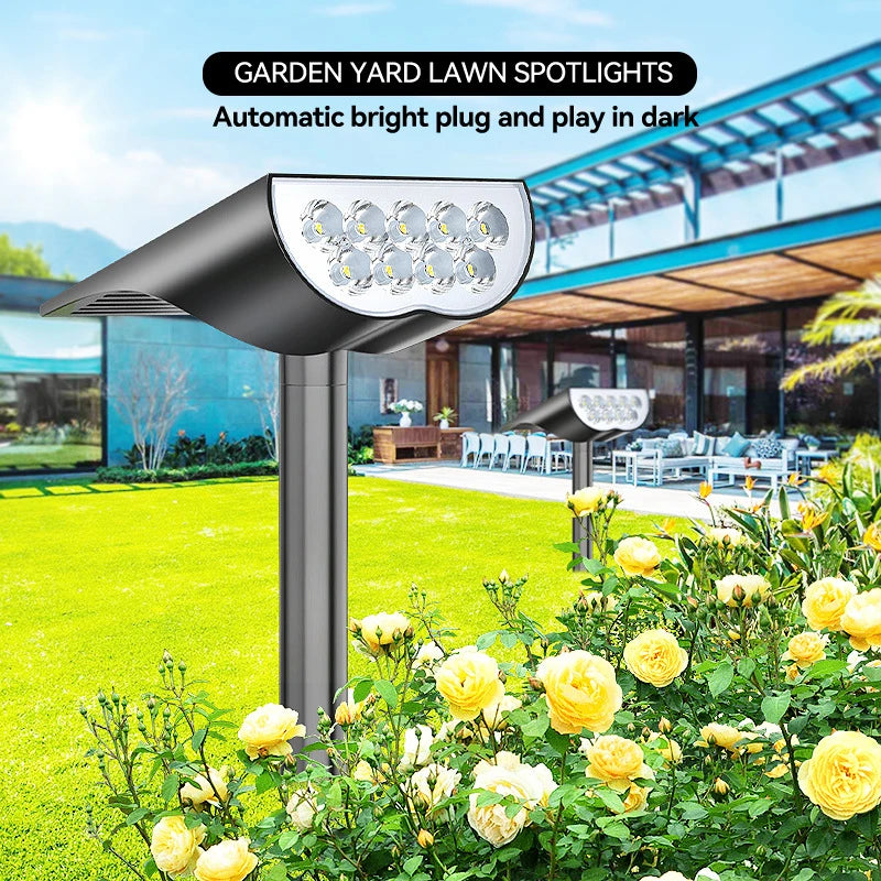 Solar Powered Tree Light Outdoor Dual-use Spotlight Landscape