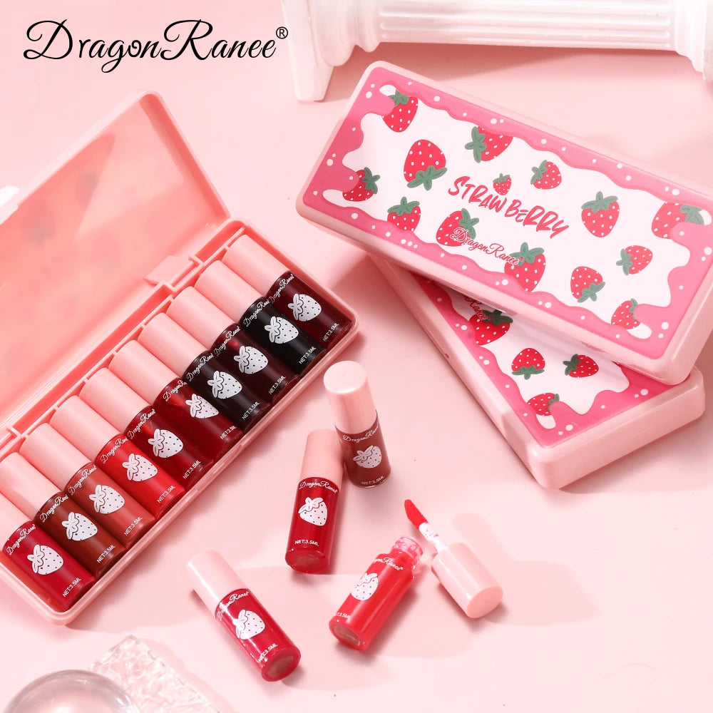 10 Pack Lipstick Water Stain Lip Lotion Lipstick Lasting Color Film Lipstick Water Light Stain Lipstick Water Non fading Lipstic Zpaxo