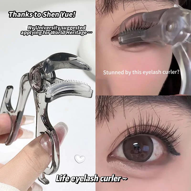 Portable Wide-angle Eyelash Clip Lasting Curler Frameless Toothed Zpaxo