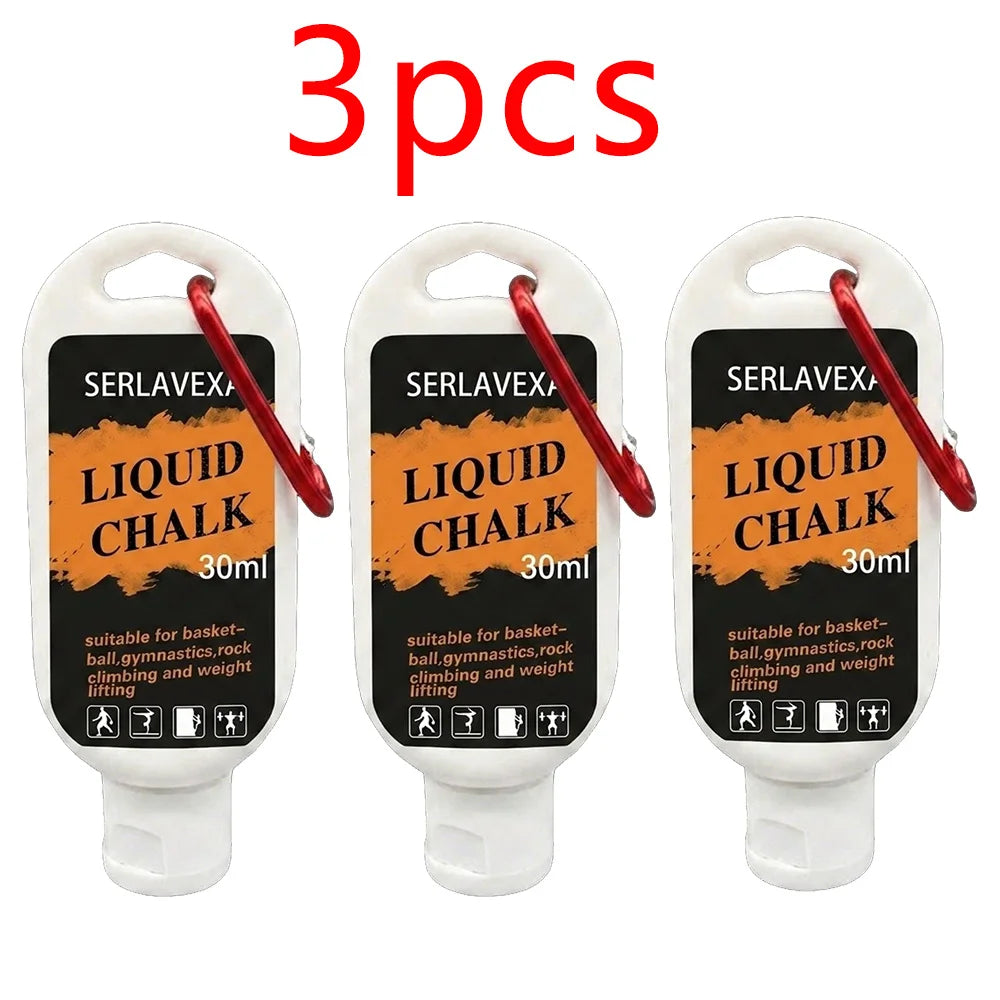 SERLAVEXA Liquid Chalk 100ml/50ml/30ml Professional Anti-Slip Magnesium Powder for Weightlifting Gym Basketball Climbing Zpaxo 90ml