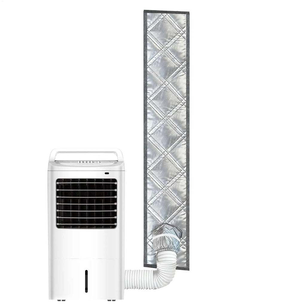 Portable AC Window Sealing Cloth Sunscreen Coating No Drill Mobile