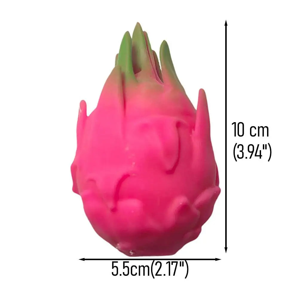 1/2PCS Funny Decompression Vent Dragon Fruit Squeeze Ball Gift Squishy Squeeze Stress Reliever Fidget Sensory Toy Simulation Fru Zpaxo