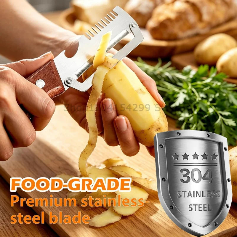 Knife for Cutting Cabbage Kitchen Fruit Processing Tool Peeler Stainless Steel Paring Knife Portable Gadget for Daily Cooking Zpaxo