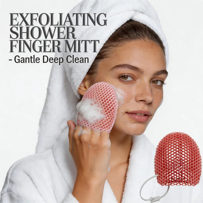 Honeycomb Exfoliating Bath Mitt – Reusable Shower Scrub Glove