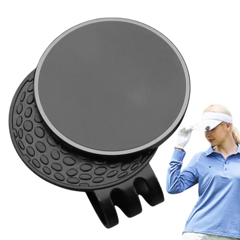 Golf Ball Marker Hat Clip Metal Magnetic Belt Pocket Clip-on Outdoor