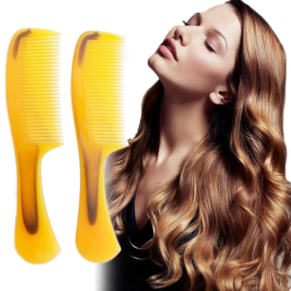 New Portable Beef Tendon Comb Thickened Smooth Durable Comb Durable Hair Makeup Horn Comb For Home Traveling Zpaxo