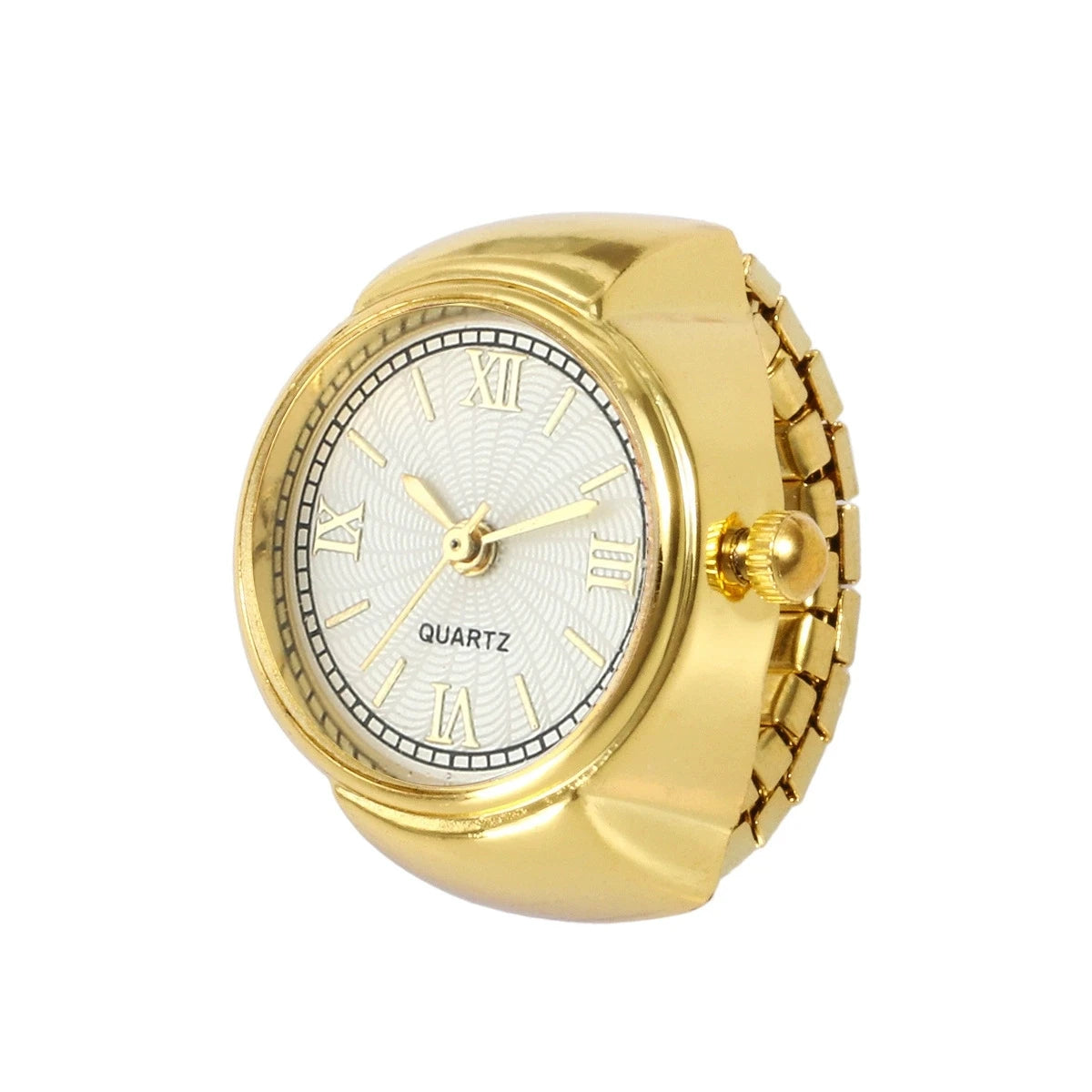 RetroGem New Fashion Personality Ring Watches Adjustable Women's Party Banquet Jewelry Finger Accessories Rings Gifts for Women Zpaxo gold