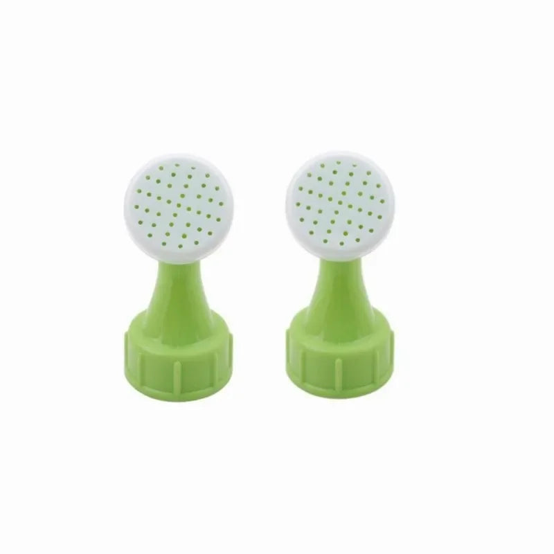 2 pcs/set Garden Spray Waterer Sprinkler Portable Plant Garden Watering Nozzle Tool Glass&Bottle Watering Nozzle Zpaxo Green