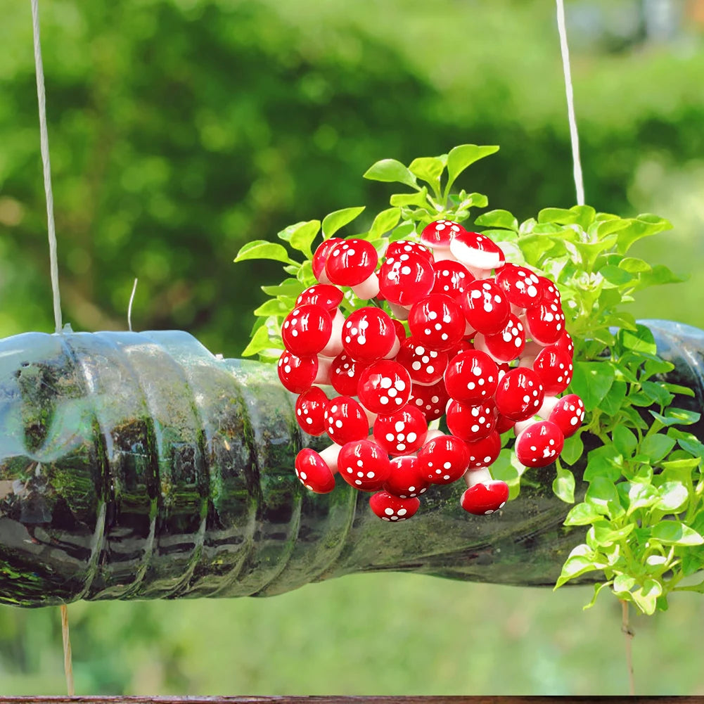 Foam Plant Mini Artificial Mushroom DIY Garden Potted Bonsai Decor