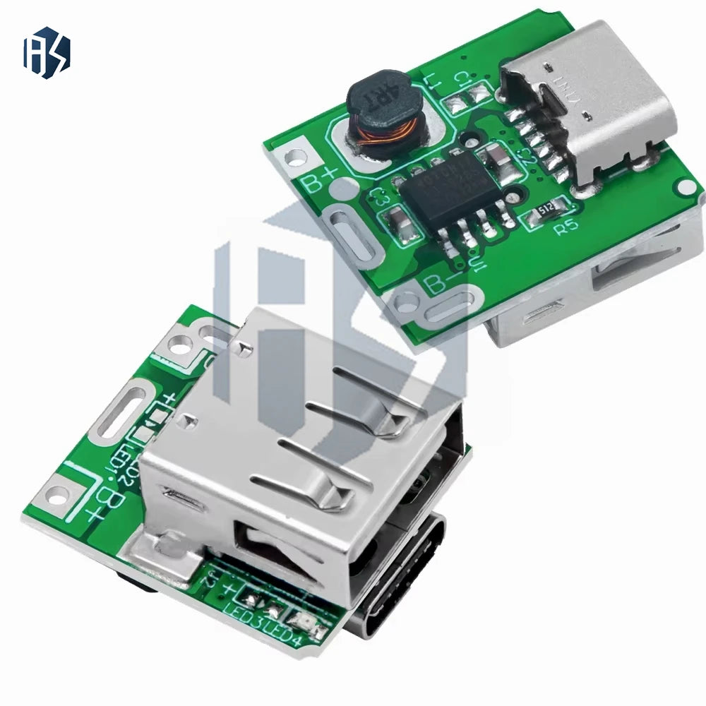 Multi-current 1A 2A 2 45A 3 USB-C Micro USB Boost Module Li-ion Lipo Zpaxo