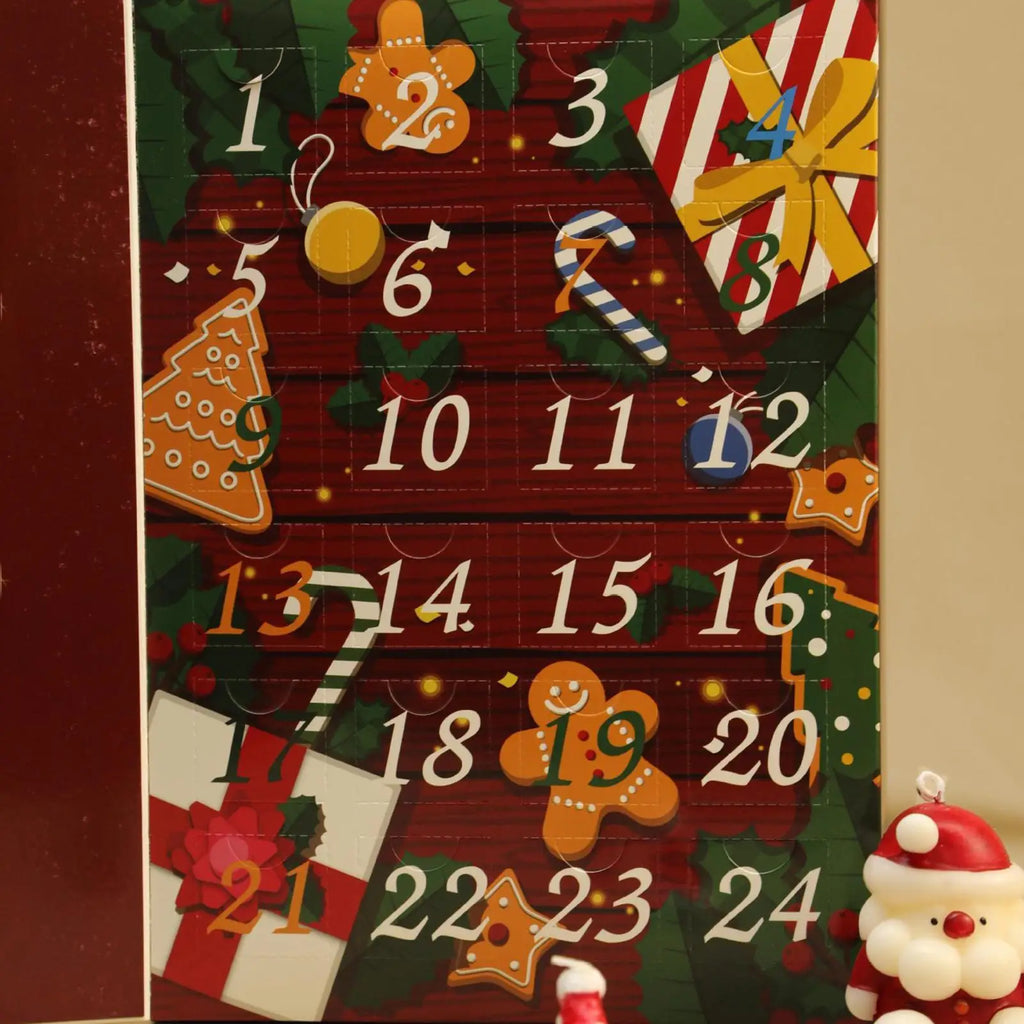 Refillable Christmas Advent Calendar Box 24 Days Countdown Reusable