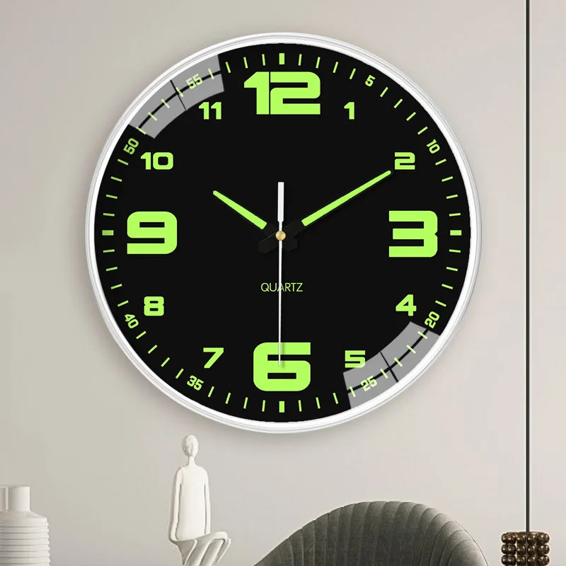 Luminous Wall Clock Mute Simple Decorative No Punch Home Decor Living