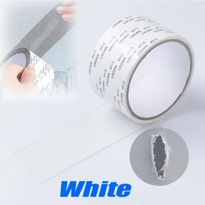 Durable Self Adhesive Screen Repair Tape, Window Mesh, Screen Repair Mesh, Tear Proof, Mosquito Net,repairingbroken Holes Zpaxo white 2m 50mm