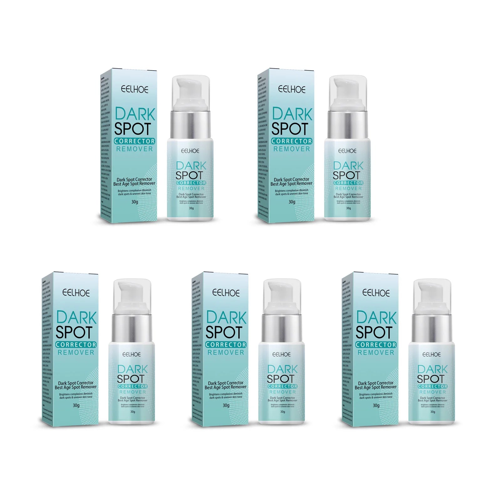 Freckle Whitening Cream Nicotinamide Fade Dark Spot Blemish Acne Mark Brightening Lightening Pigmentation Correction Cream Zpaxo 5 x 30g Boxed