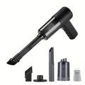 Car vacuum cleaner, small mini handheld portable vacuum cleaner, multifunctional, suitable for various scenarios inside the car Zpaxo Black