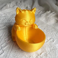Cat-Shaped Pot With Drainage Holes Uniquely Designed For Succulents Small Flowers And Cacti Bedroom Offices Desktop Ornament Zpaxo A3