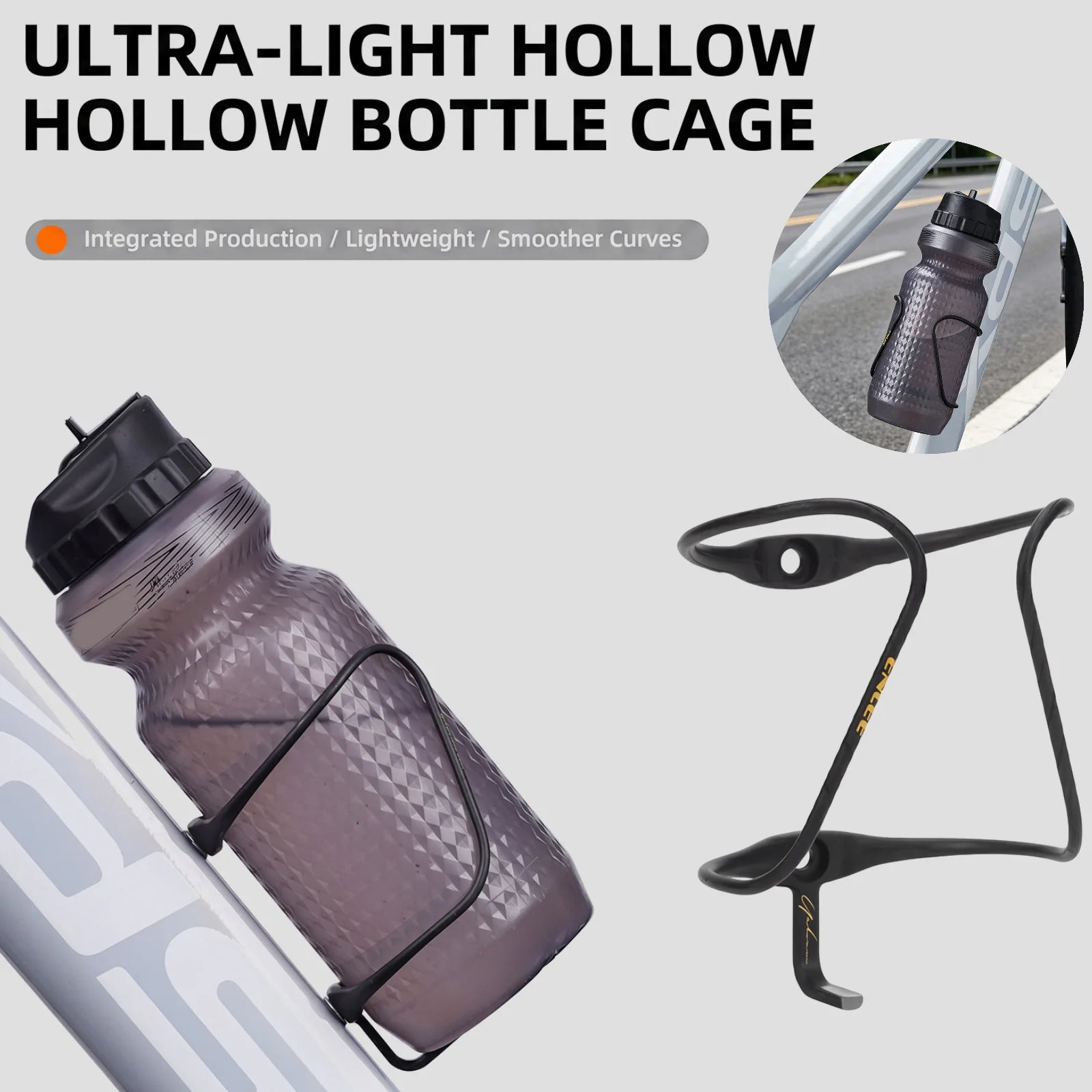 Ultra Light Carbon Fiber Bicycle Water Bottle Cage Aero Composite