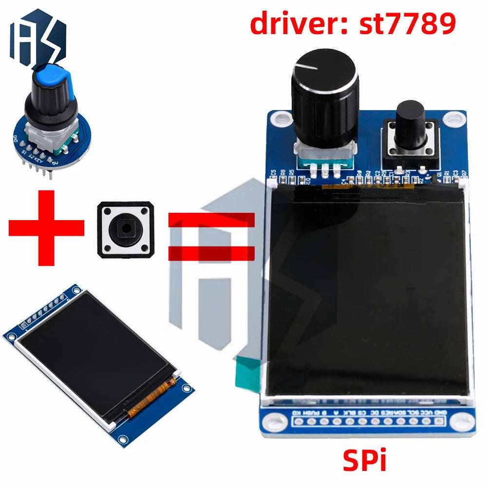 1 8 2 0 SPI TFT LCD Display Module EC11 Rotary Encoder Compatible Zpaxo