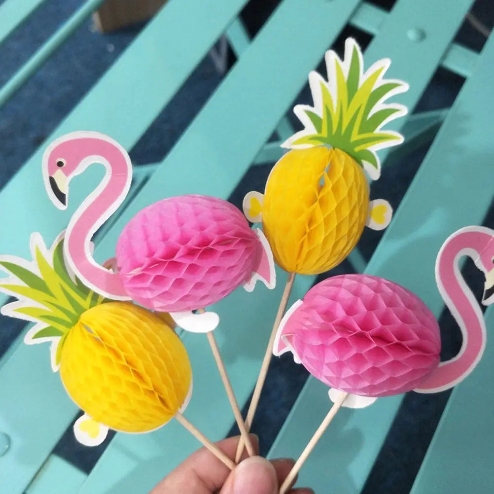 25Pcs Flamingo Cake Picks Food-Grade Safe Cake Decorating Picks Perfect for Cupcakes Cakes Cheese Dessert Party Topper Zpaxo other