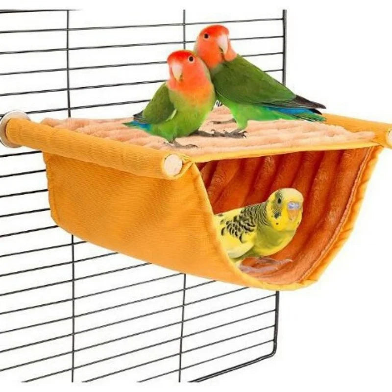 Removable Washable Pet Hanging Hammock Warm Nest Bed Bird Cage Perch